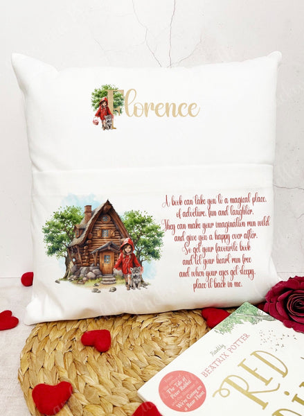 Little red riding hood book cushion