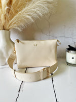 Personalised Safiano cross body bag