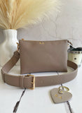 Personalised Safiano cross body bag