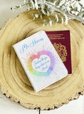 Teacher crayon heart passport covers