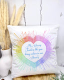 Crayon Heart Teacher cushion