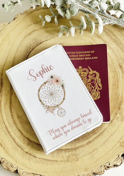 boho dreamcatcher passport cover